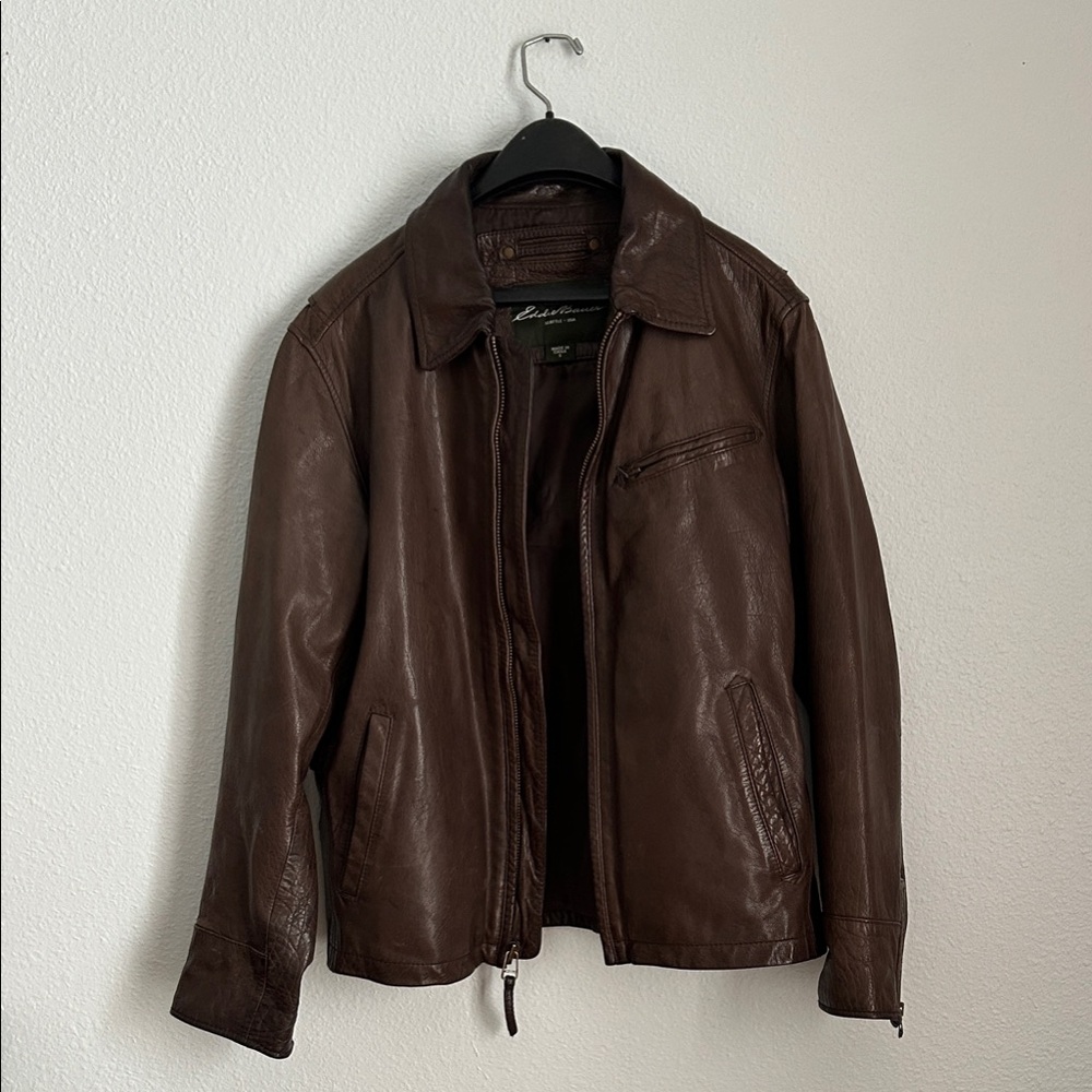 Eddie Bauer Brown Leather Jacket